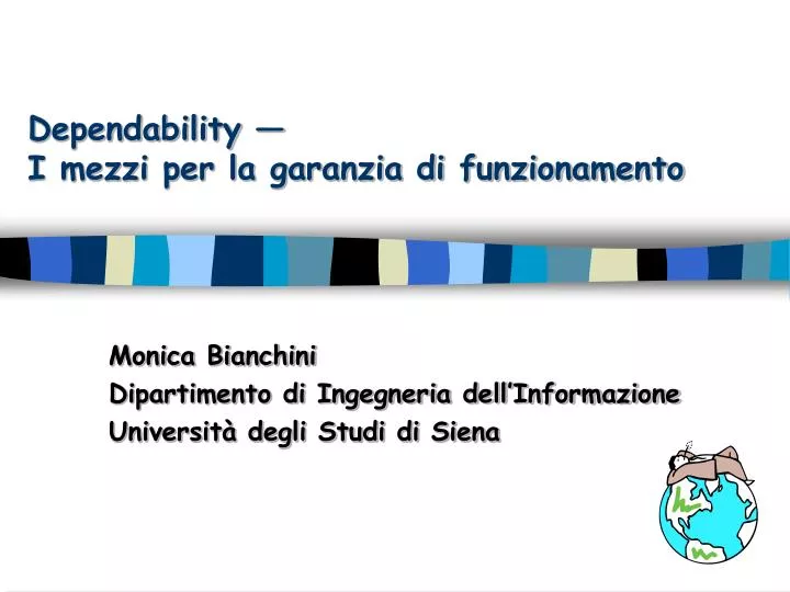 dependability i mezzi per la garanzia di funzionamento