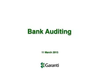 Bank Auditing