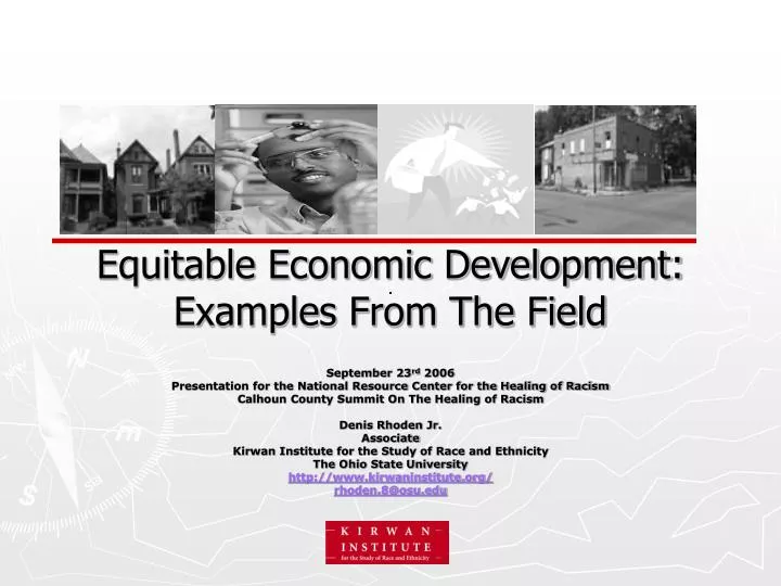 equitable economic development examples from the field