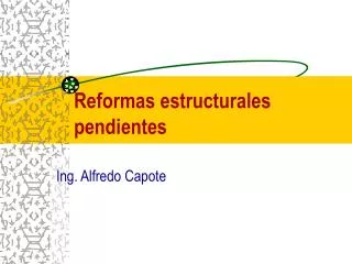 reformas estructurales pendientes