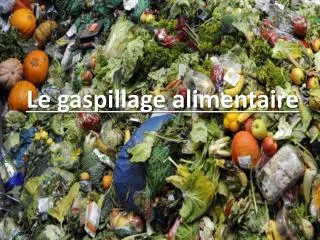 l e gaspillage alimentaire