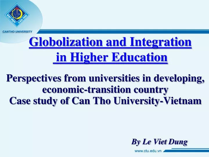 globolization and integration in higher education