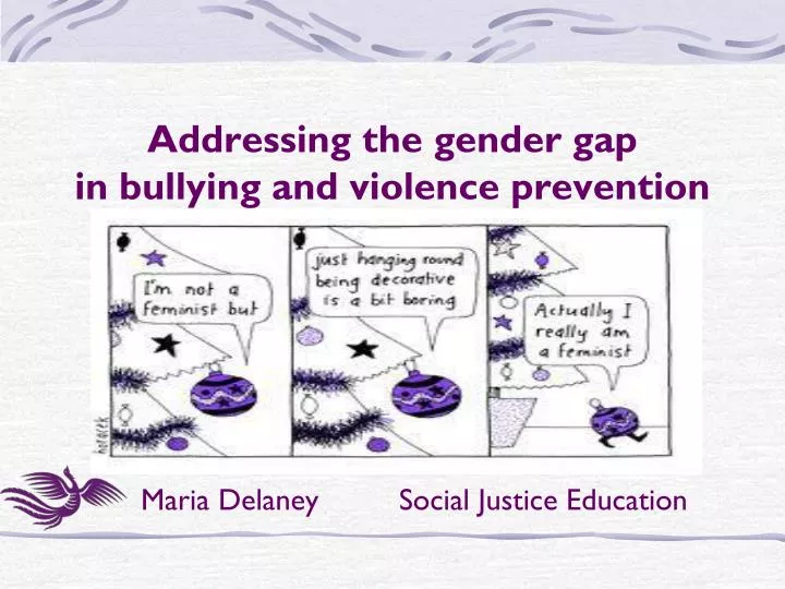 addressing the gender gap in bullying and violence prevention