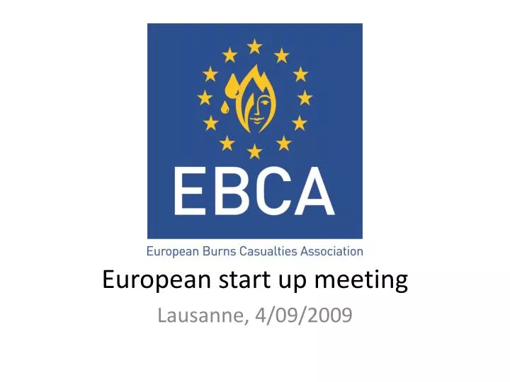 european start up meeting