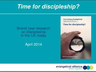 Time for discipleship?