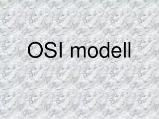 osi modell