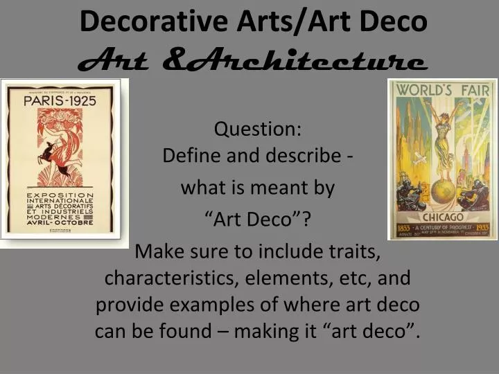 decorative arts art deco art architecture
