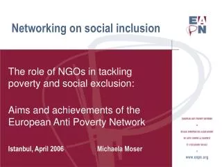 Networking on social inclusion