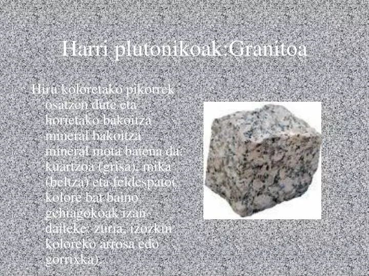 harri plutonikoak granitoa