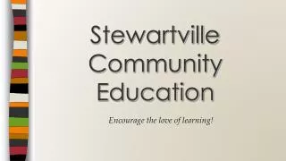 Stewartville Community Education