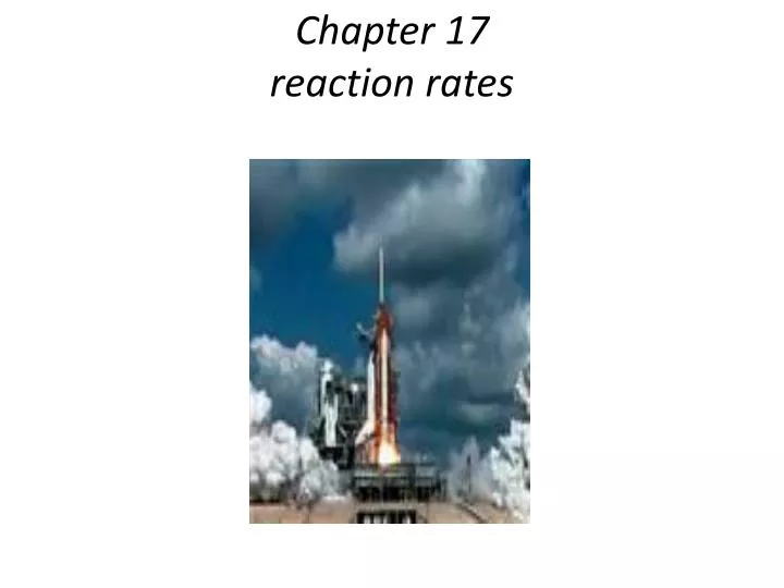 chapter 17 reaction rates