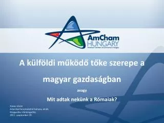 a k lf ldi m k d t ke szerepe a magyar gazdas gban avagy mit adtak nek nk a r maiak