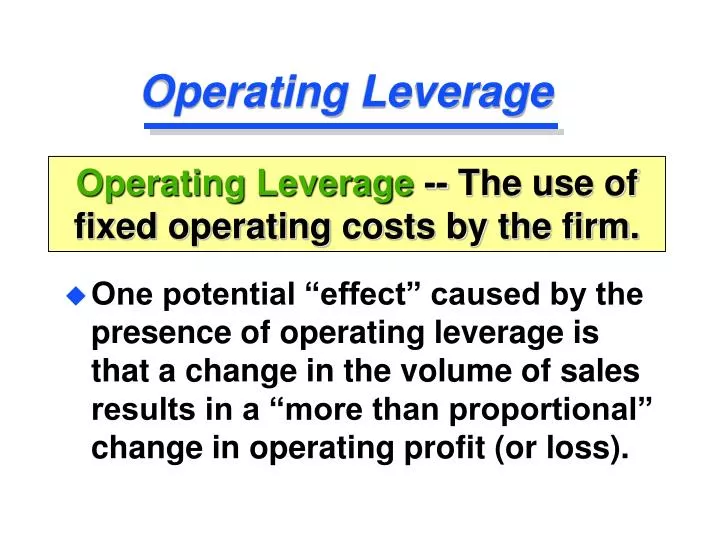 operating leverage