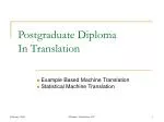 Postgraduate Diploma In Translation