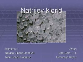 natrijev klorid
