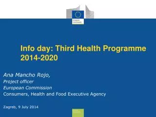 Info day: Third Health Programme 2014-2020
