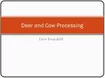 Deer and Cow Processing - slide 1