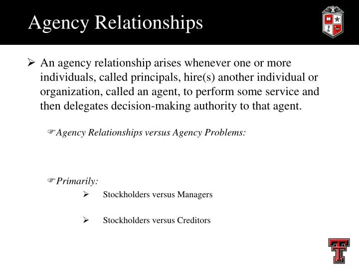 agency relationships