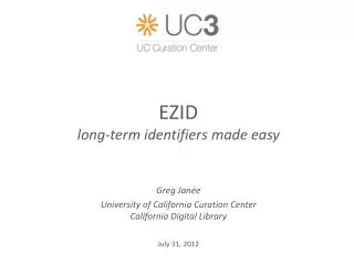 EZID long-term identifiers made easy