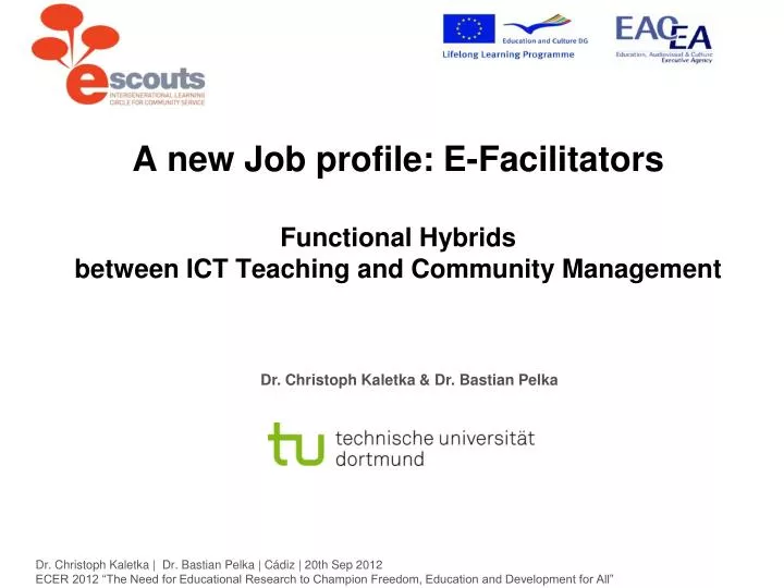 a new job profile e facilitators functional hybrids between ict teaching and community management