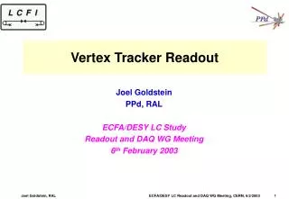 Vertex Tracker Readout