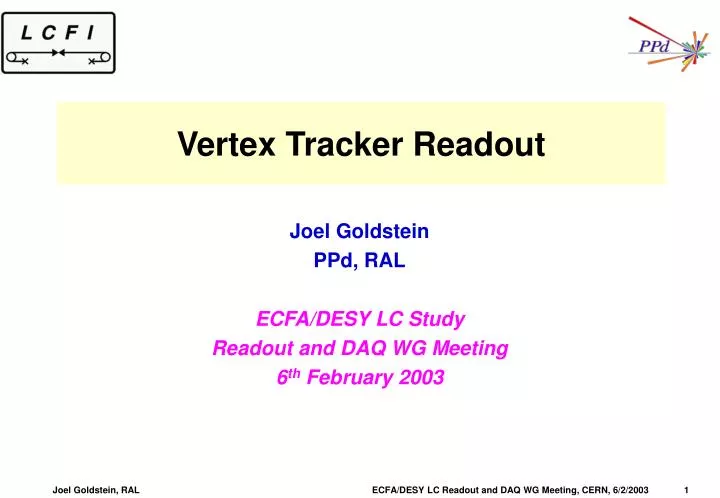 vertex tracker readout