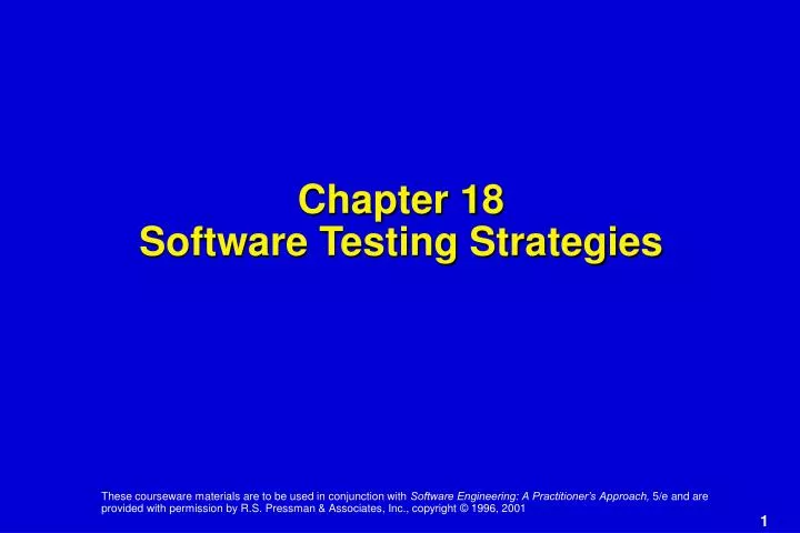 chapter 18 software testing strategies