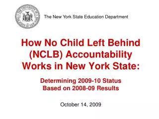 The New York State Education Department