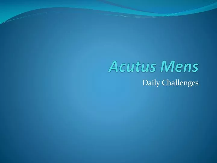 acutus mens