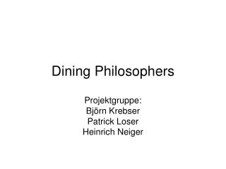 dining philosophers