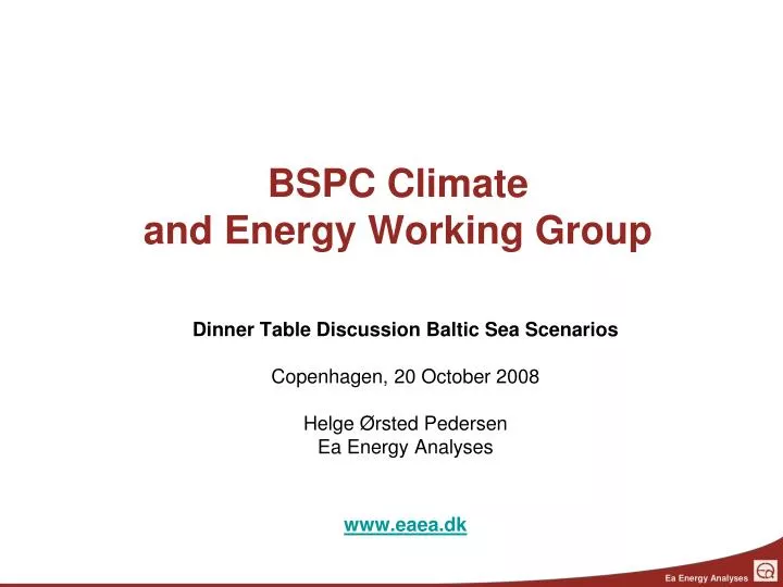 bspc climate and energy working group