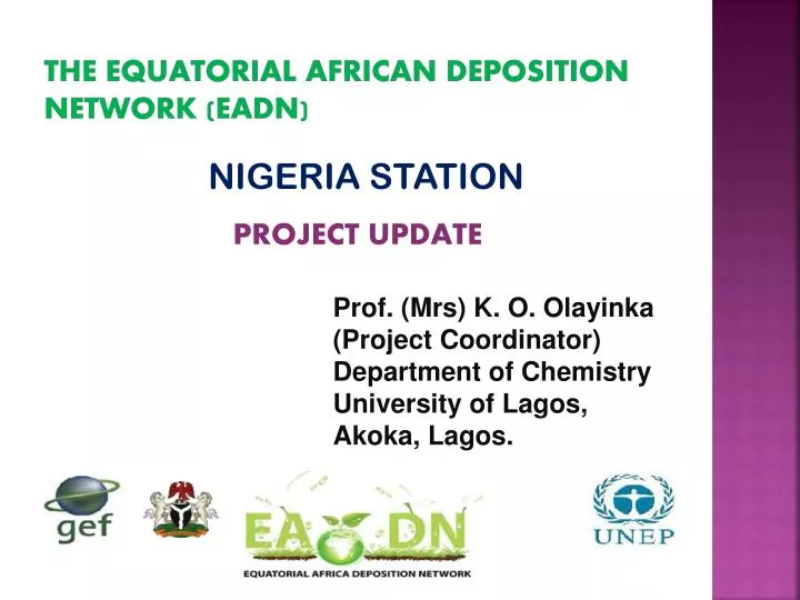 the equatorial african deposition network eadn