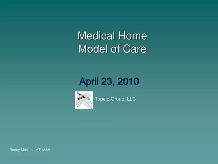 medical home model of care