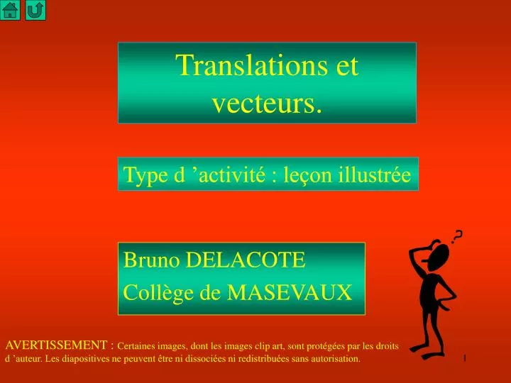 translations et vecteurs