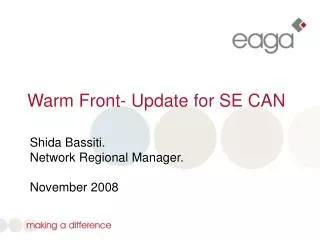 Warm Front- Update for SE CAN