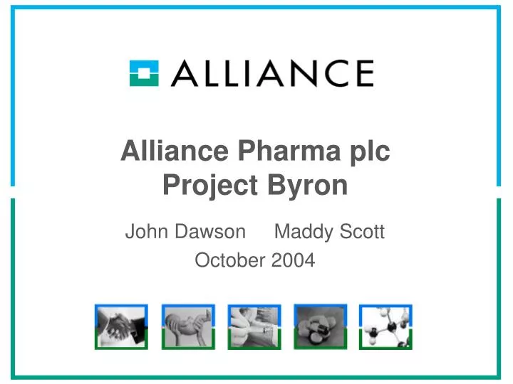 alliance pharma plc project byron
