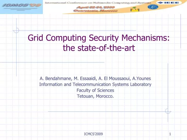 grid computing security mechanisms the state of the art