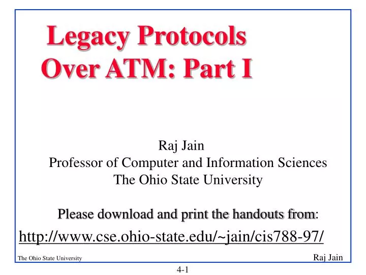 legacy protocols over atm part i