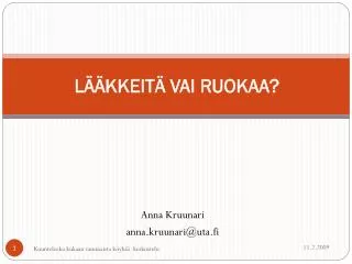 l kkeit vai ruokaa