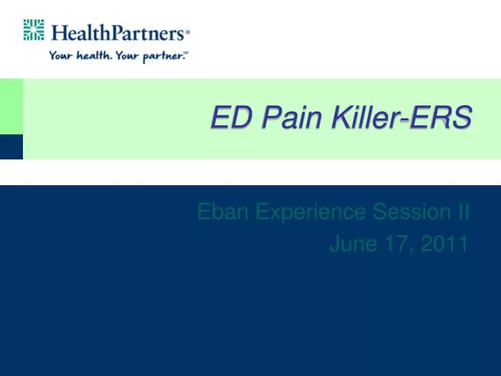 ed pain killer ers