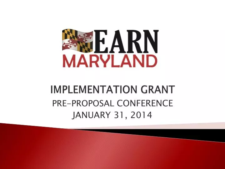 implementation grant