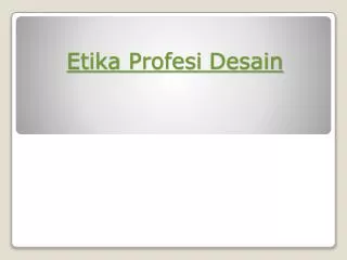 etika profesi desain
