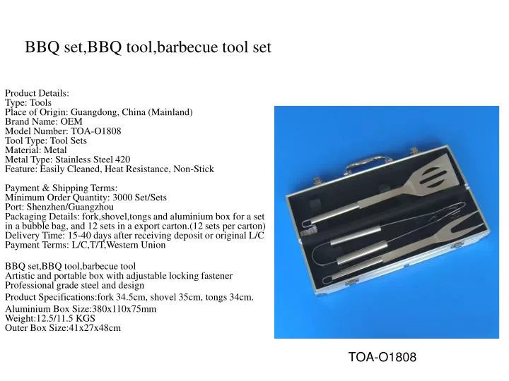 bbq set bbq tool barbecue tool set
