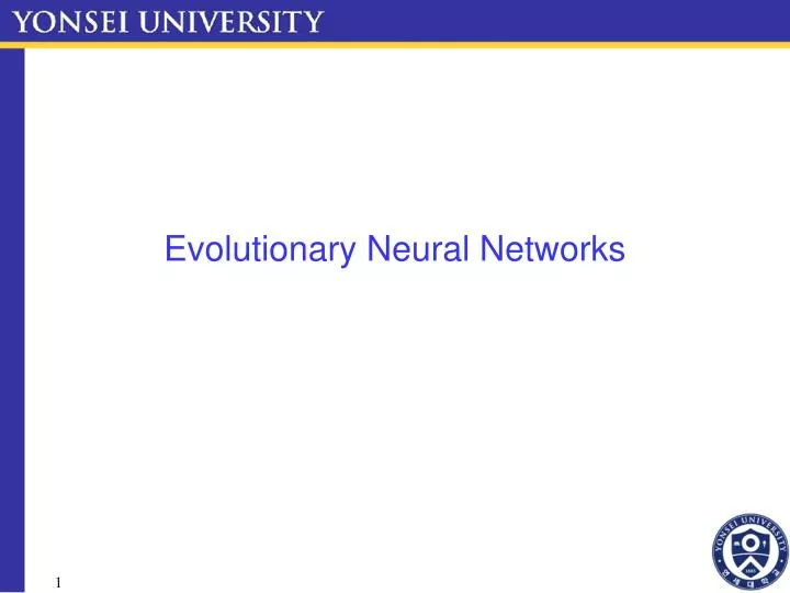 evolutionary neural networks
