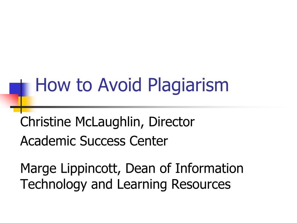 PPT - How to Avoid Plagiarism PowerPoint Presentation, free download ...