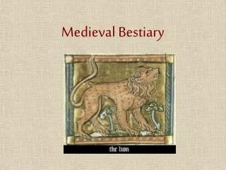 Medieval Bestiary