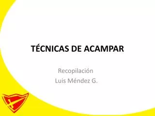 t cnicas de acampar