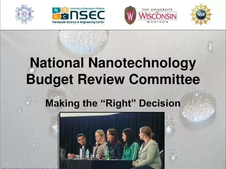 national nanotechnology budget review committee