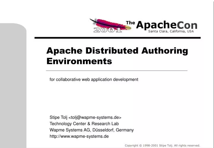 apache distributed authoring environments