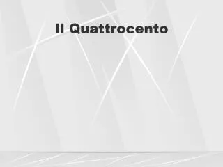 il quattrocento